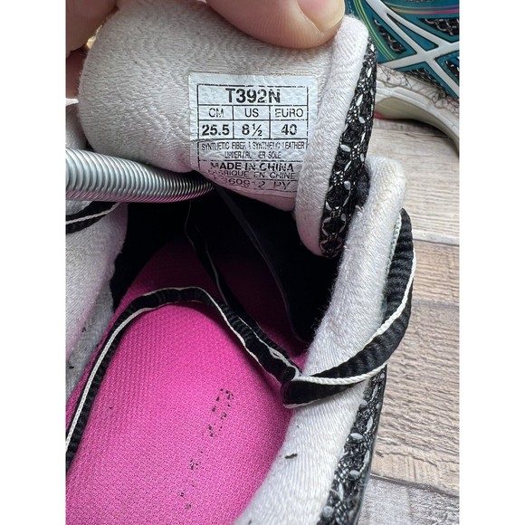 Asics Gel Kayano 19 T392N Blue Athletic Running Training Women Sz 8.5 Preowned - Picture 10 of 11